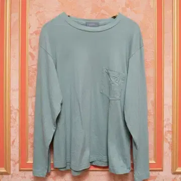 상태 A 엔손의 민트 그린 긴팔 티셔츠 ENCENS의 긴팔 셔츠