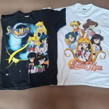 세일러문 그래픽 T셔츠 2개 세트