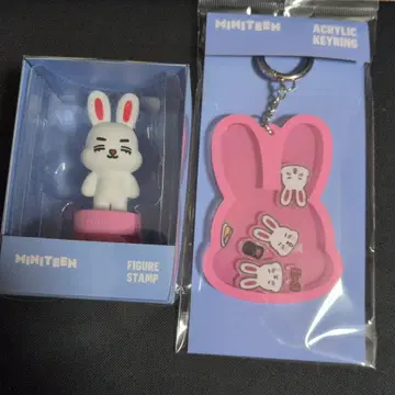 MINITEEN 피규어 스탬프 & 아크릴 키링 세트