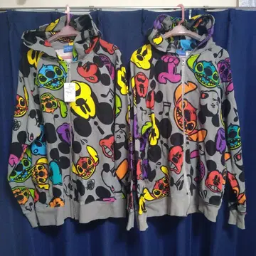 도쿄 디즈니 리조트 후드티 스티치 미키 L