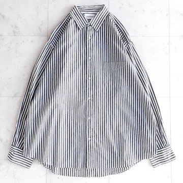 MARKAWANE 스트라이프 셔츠 오가닉 코튼 23AW 사이즈 3