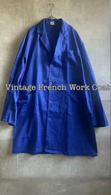 80s 프렌치 워크 샵코트 잉크 블루