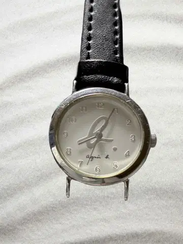 [배터리 벨트 새상품] agnes b. 에네스베 손목시계 실버 V701