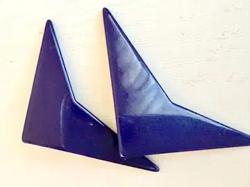 골동품 당시 물건 유니크 네이비 네이비 빅 사이즈 vintage 귀찌