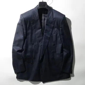 이탈리안 빈티지 Fimar MILANO 울 실크 더블 블레이저