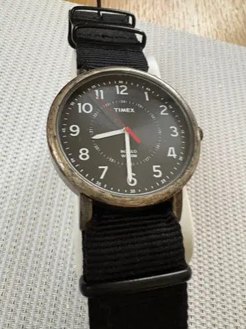 TIMEX 아날로그 손목시계 블랙