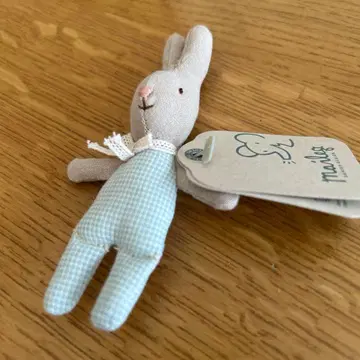 Maileg 메이레그 토끼 아기 블루 체크