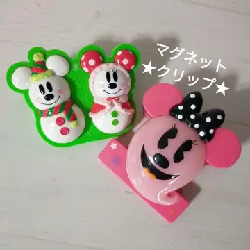 디즈니 크리스마스 스노우 스노우 할로윈 마그넷 클립