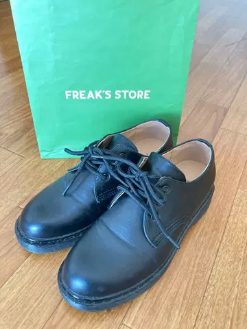 FREAK'S STORE 블랙 레이스업 슈즈
