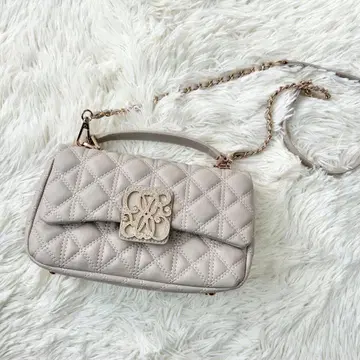 RANDA 2WAY 모노그램 비쥬 퀼팅 백 베이지