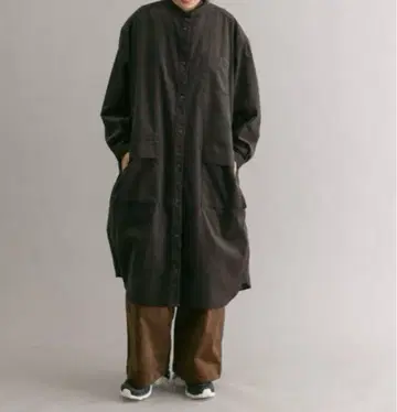 EKAL 에카 어반 리서치 코듀로이 셔츠 원피스 차콜