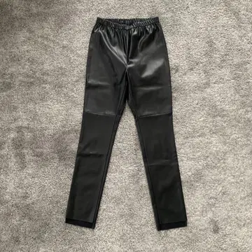프레임워크 인조 가죽 레깅스 팬츠