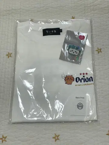 오리온 x 치이카와 콜라보 T셔츠 스티커 포함