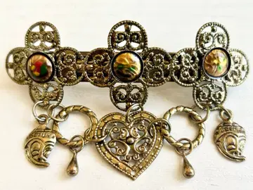 미사용 시스루 흔들리는 도자기 빈티지 머리핀