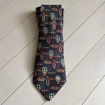 dunhill 넥타이 기구 패턴 이탈리아제 던힐 실크