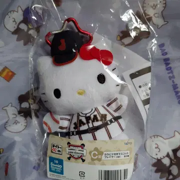 사무라이 재팬 x 산리오 캐릭터즈 카라비너 포함 마스코트 헬로키티