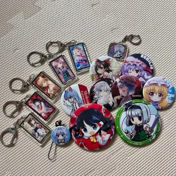 동방 프로젝트 캔 배지 키링 레이무 마리사 레밀리아 스칼렛