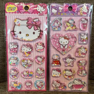 산리오 헬로키티 바스락 워터 씰 스티커 2세트