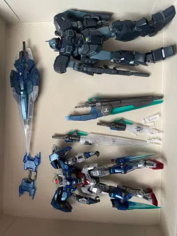 제스타, 더블오(클리어) 손 부품 없음 파손 건담 프라모델