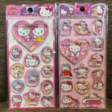 산리오 헬로키티 바스락 워터 씰 스티커 2세트