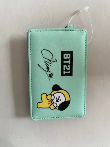 BT21 Chimmy 카드 홀더 민트 그린