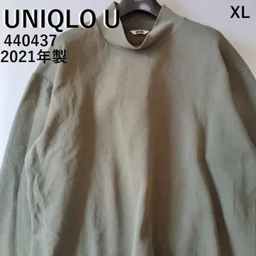 유니클로 U UNIQLO U 긴팔 모크넥 풀오버 XL 올리브