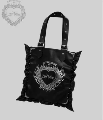 dimmoire heartcore 프릴 토트백