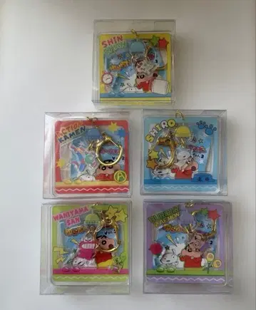 짱구는 못말려(크레용 신짱) 흔들흔들 키링 전종 컴플리트 택 포함 새상품