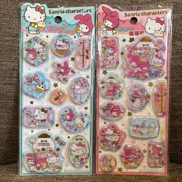 산리오 마이멜로디 헬로키티 바스락 워터 씰 2개