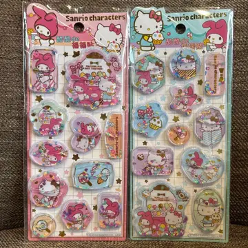 산리오 마이멜로디 헬로키티 바스락 워터 씰 2개