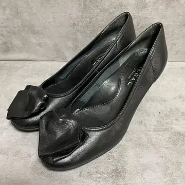 [리갈 플래티넘] (22) 펌프스 블랙 가죽 일본제 심플