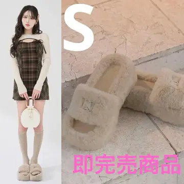 다리치 플랫폼 퍼 샌들