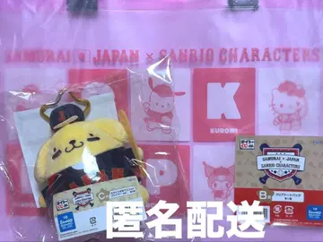 사무라이 재팬 산리오 복권 클리어 토트백 폼폼푸딩 마스코트
