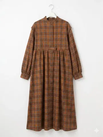 FREAK'S STORE 벌룬 슬리브 맥시 플레어 원피스