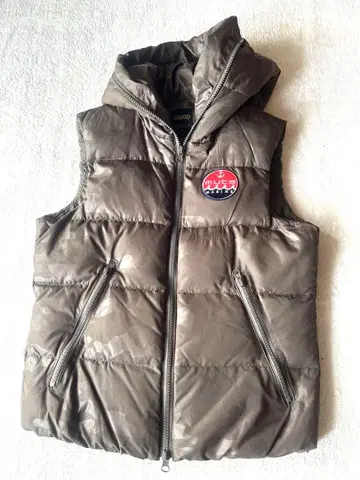 muta 후드 부착 다운 베스트 카모 패턴 무타