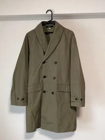 Johnbull 올리브 그린 숄카라 코트