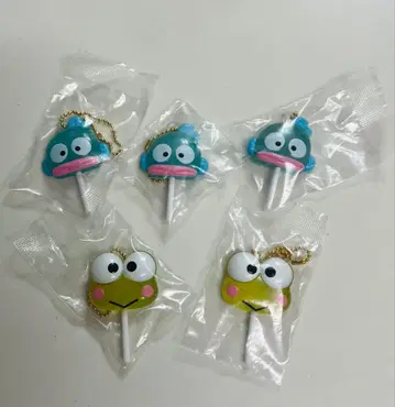 산리오 캐릭터즈 컬러풀 캔디 참 한교동 케로피 5개