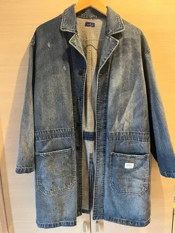 DENIM BY VANQUISH FRAGMENT 데님 코트 롱 기장