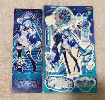 MIKU WITH YOU 하츠네 미쿠 아크릴 스탠드 가죽풍 티켓