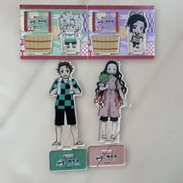 귀멸의 칼날 아크릴 스탠드 극락탕 콜라보 아크릴 스탠드 한정품