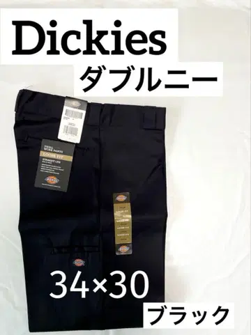 Dickies 더블니 34 x 30 블랙 디키즈
