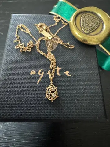 [ agete ] 2022 winter collection 다이아 목걸이