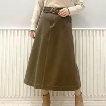 윌 셀렉션 스티치 스커트 S