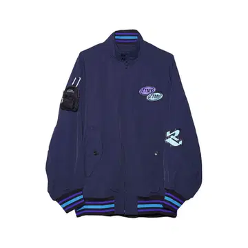 계속 한밤중이면 좋을 텐데 즈토마요 바시티 자켓 네이비 XL