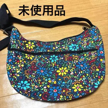 보헤미안즈의 컬러풀 꽃무늬 숄더백 미사용품.