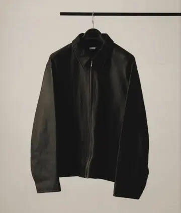 A.PRESSE Leather Sports Jacket