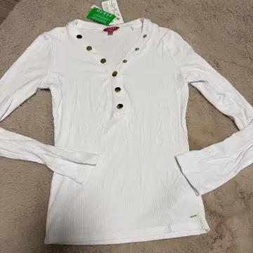 정가 5390 게스 GUESS 리브 T셔츠 긴팔