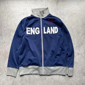 잉글랜드 트랙 자켓 저지 유니언 잭 L Y2K