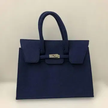 HERBE 네이비 펠트 토트백