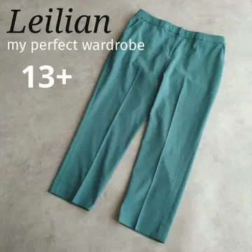 새상품급 레리안 슬랙스 13+ 빅 사이즈 현행 택 블루그린